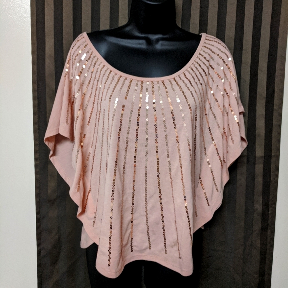 Pink shirt with sequins